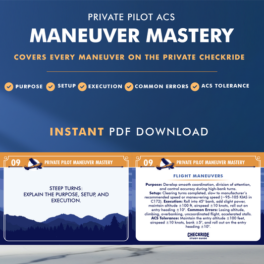 Private Pilot Maneuvers Mastery Digital Flashcards